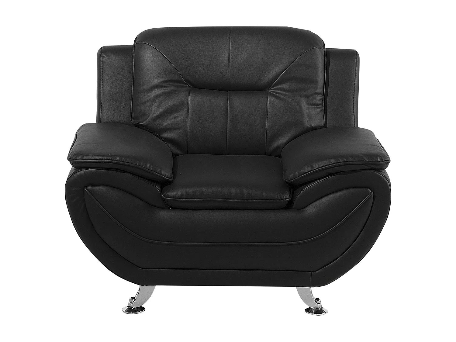 Fauteuil LEIRA Cuir PU Noir