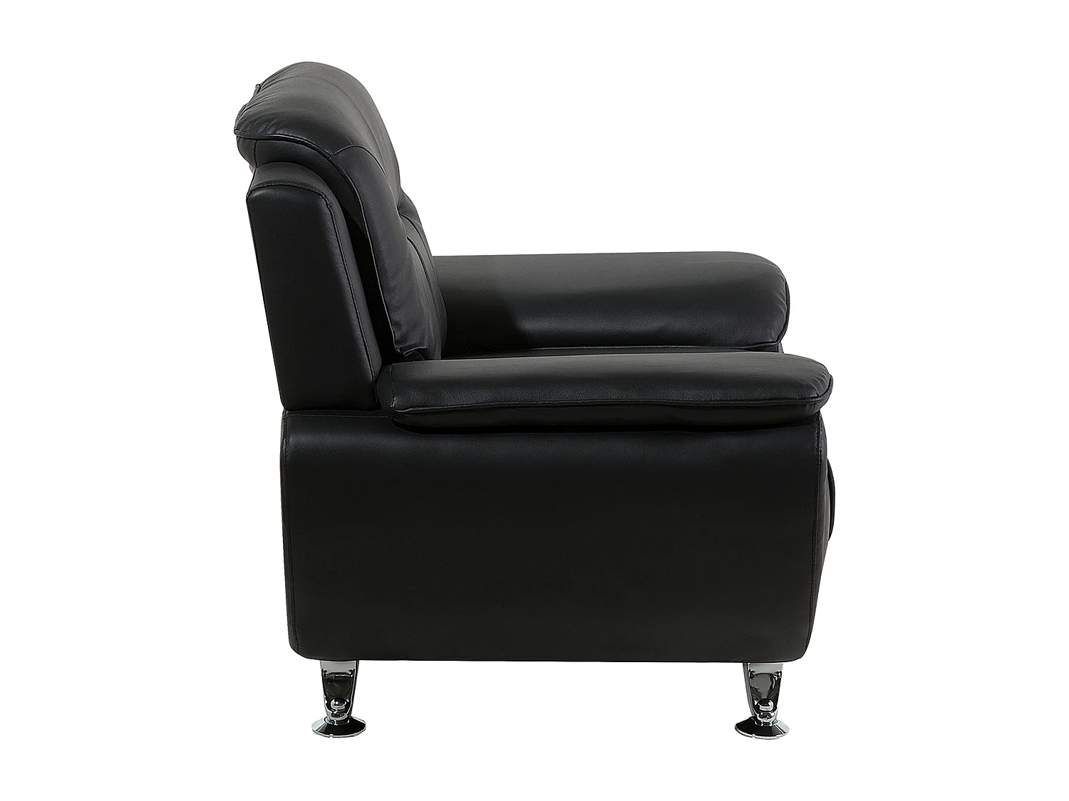 Fauteuil LEIRA Cuir PU Noir