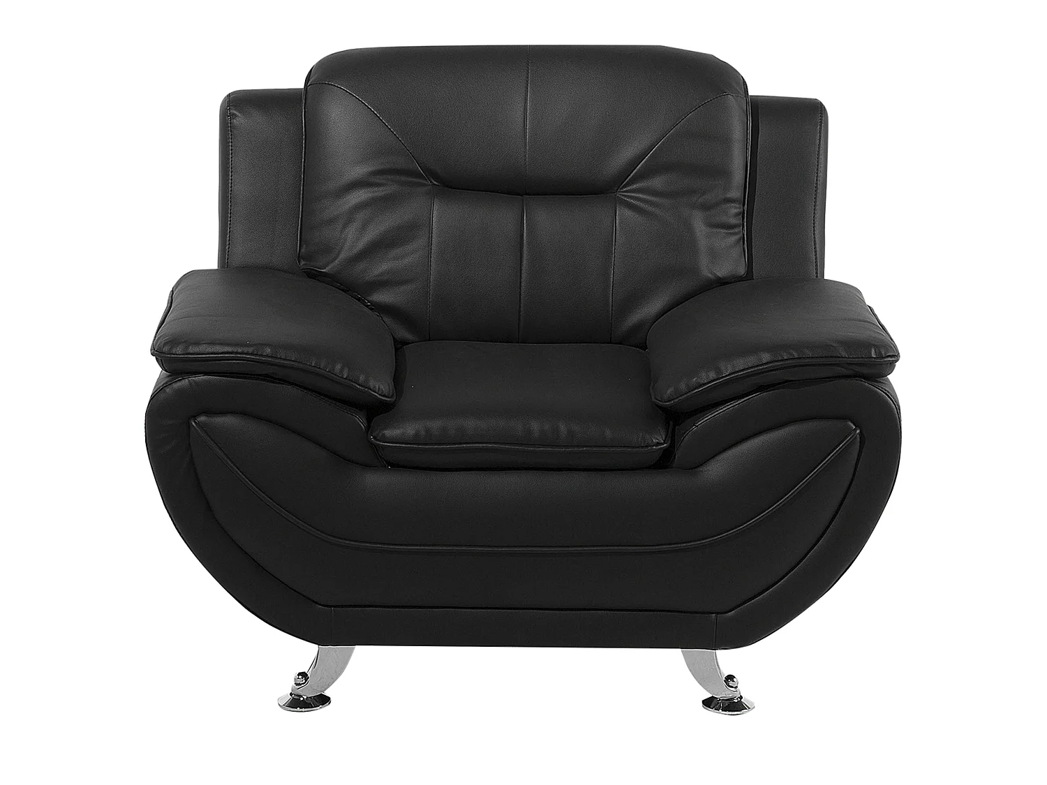 Fauteuil LEIRA Cuir PU Noir