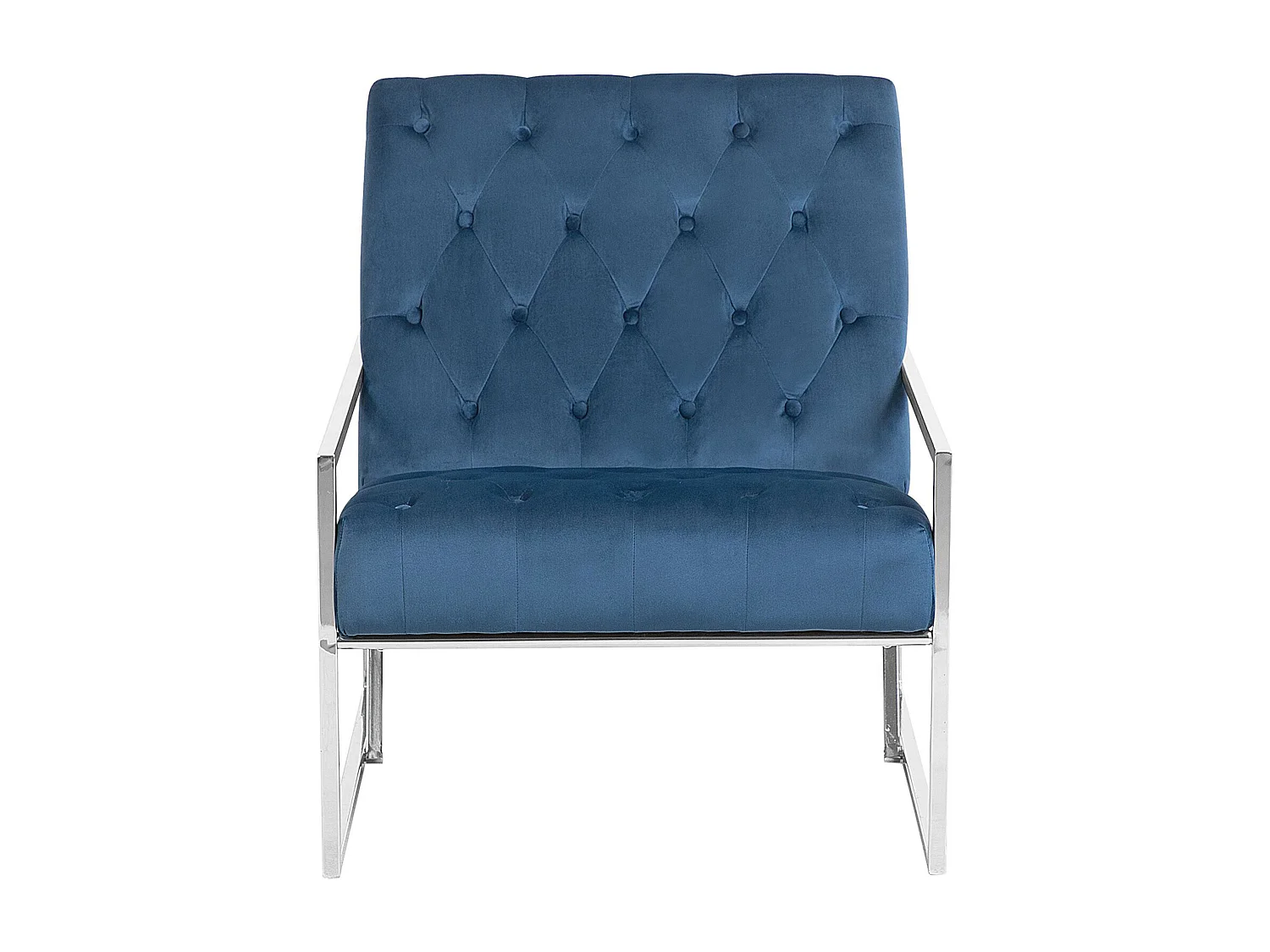 Fauteuil HARSTAD Velours Bleu foncé