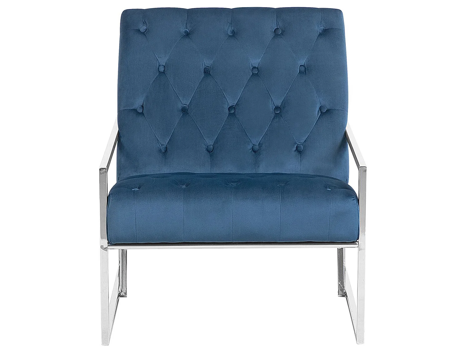 Fauteuil HARSTAD Velours Bleu foncé