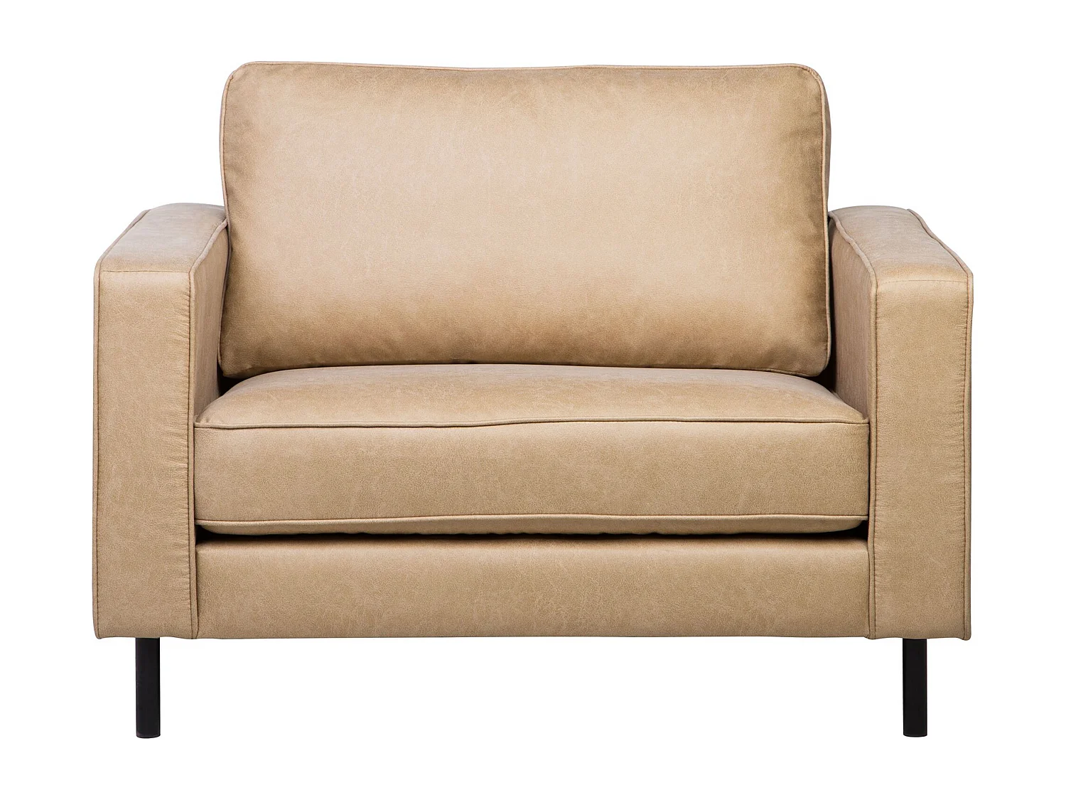 Fauteuil SAVALEN Cuir PU Beige