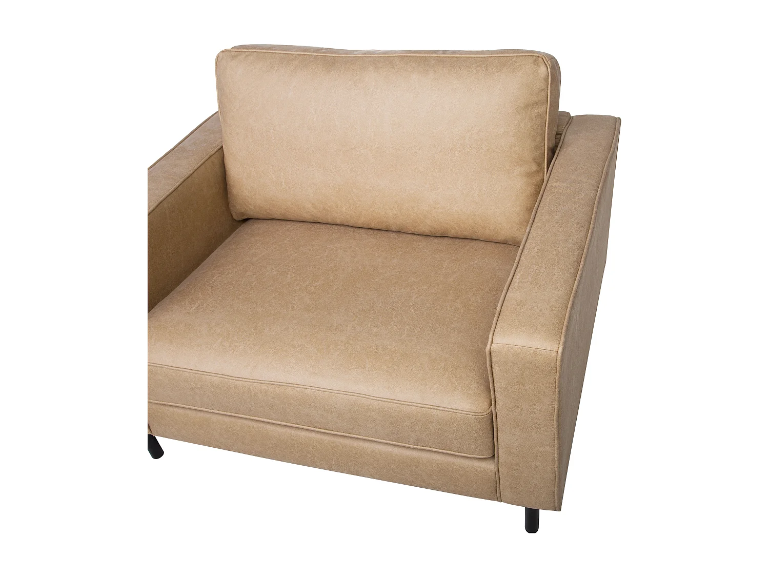 Fauteuil SAVALEN Cuir PU Beige