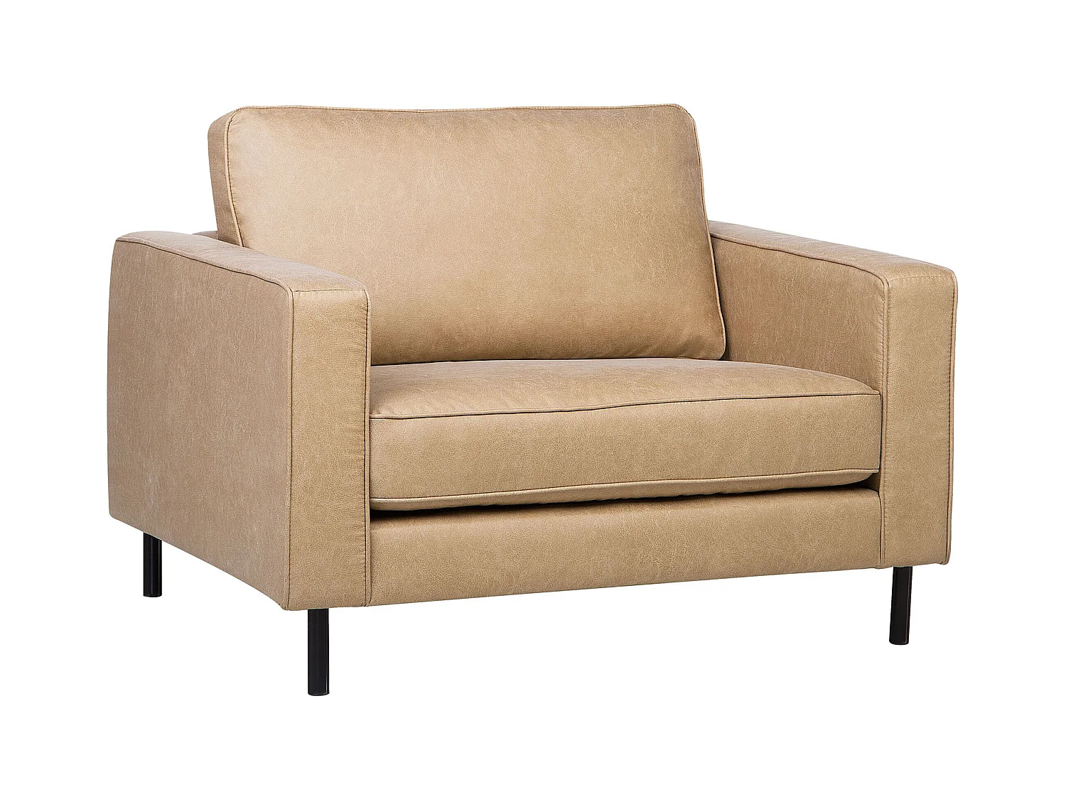 Fauteuil SAVALEN Cuir PU Beige