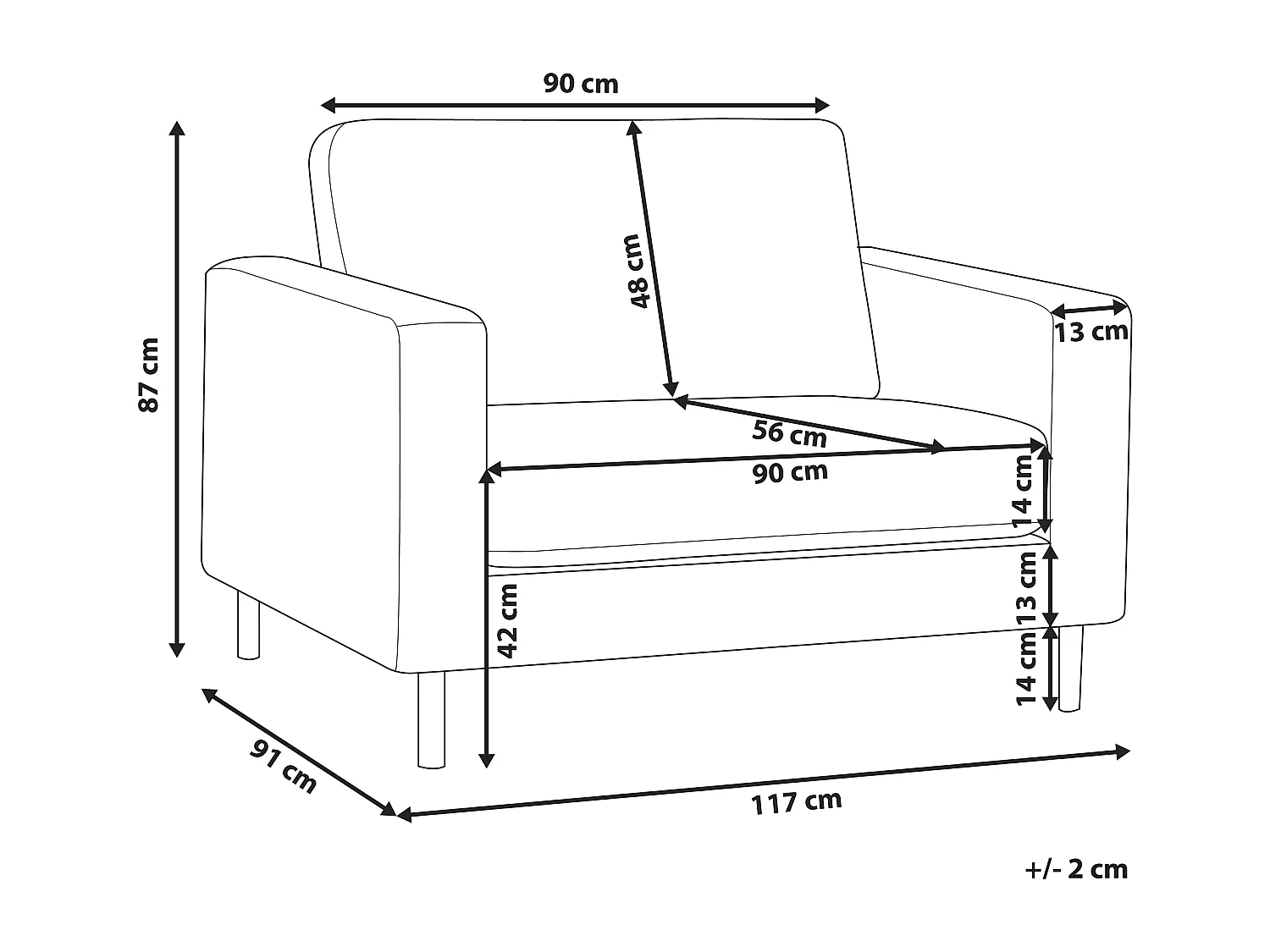 Fauteuil SAVALEN Kunstleer Beige