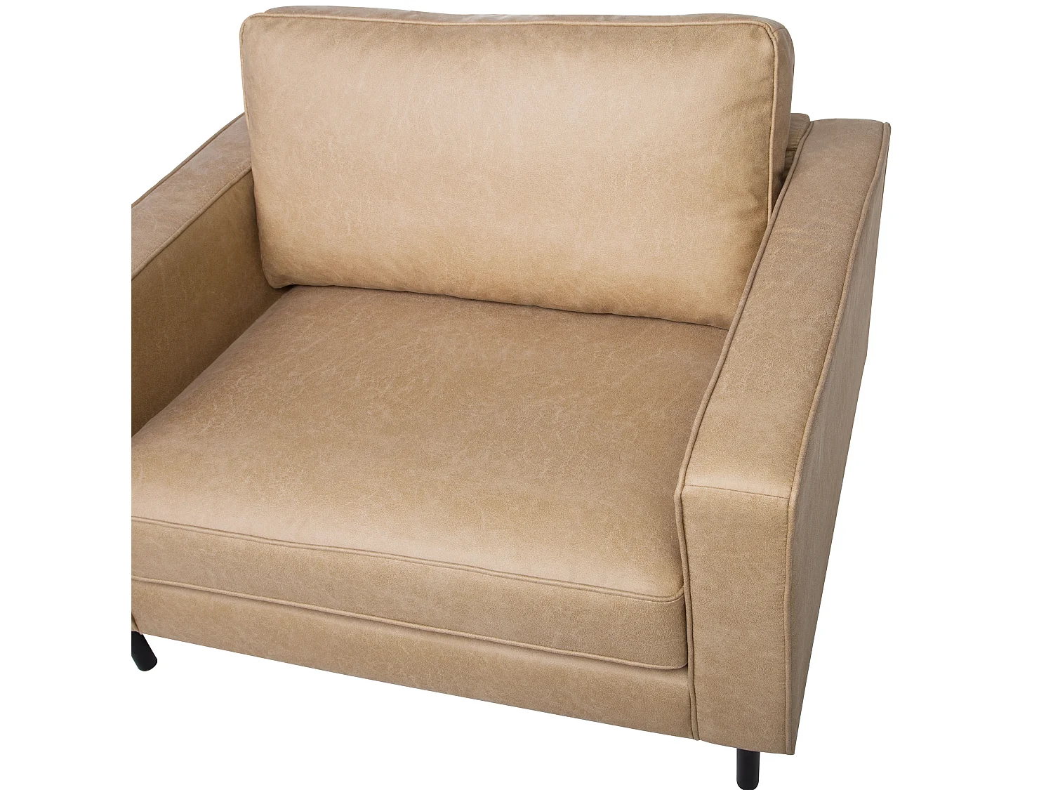 Fauteuil SAVALEN Kunstleer Beige