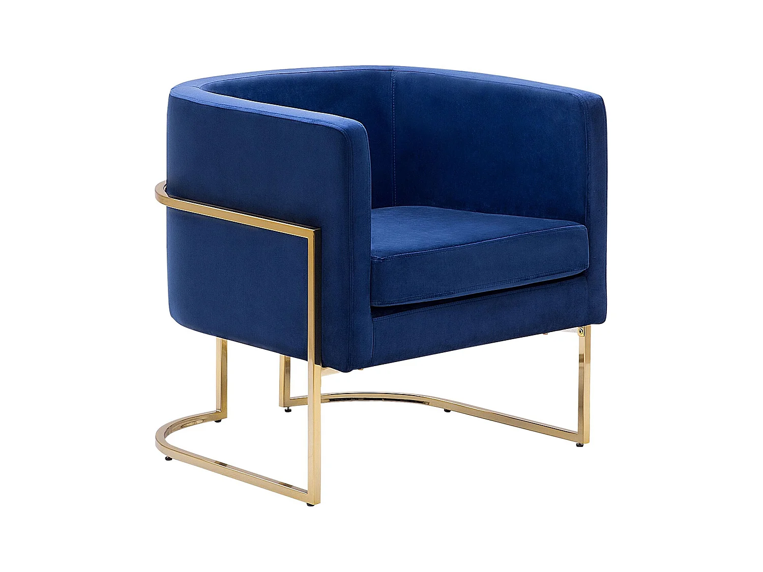 Fauteuil SIRKKA Velours Bleu foncé
