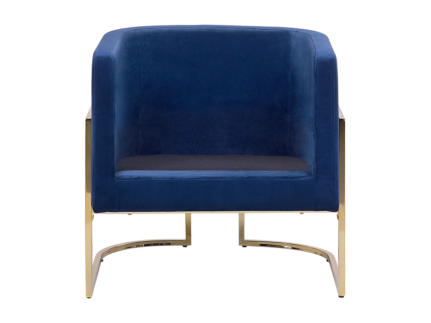 Poltrona SIRKKA Veludo Azul escuro