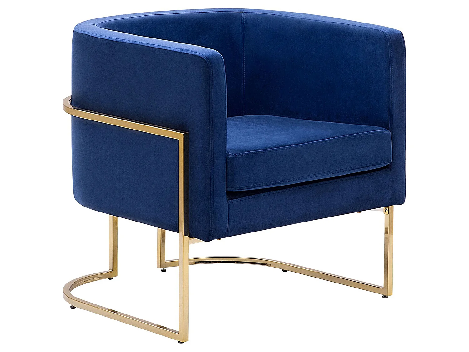 Fauteuil SIRKKA Fluweel Donkerblauw