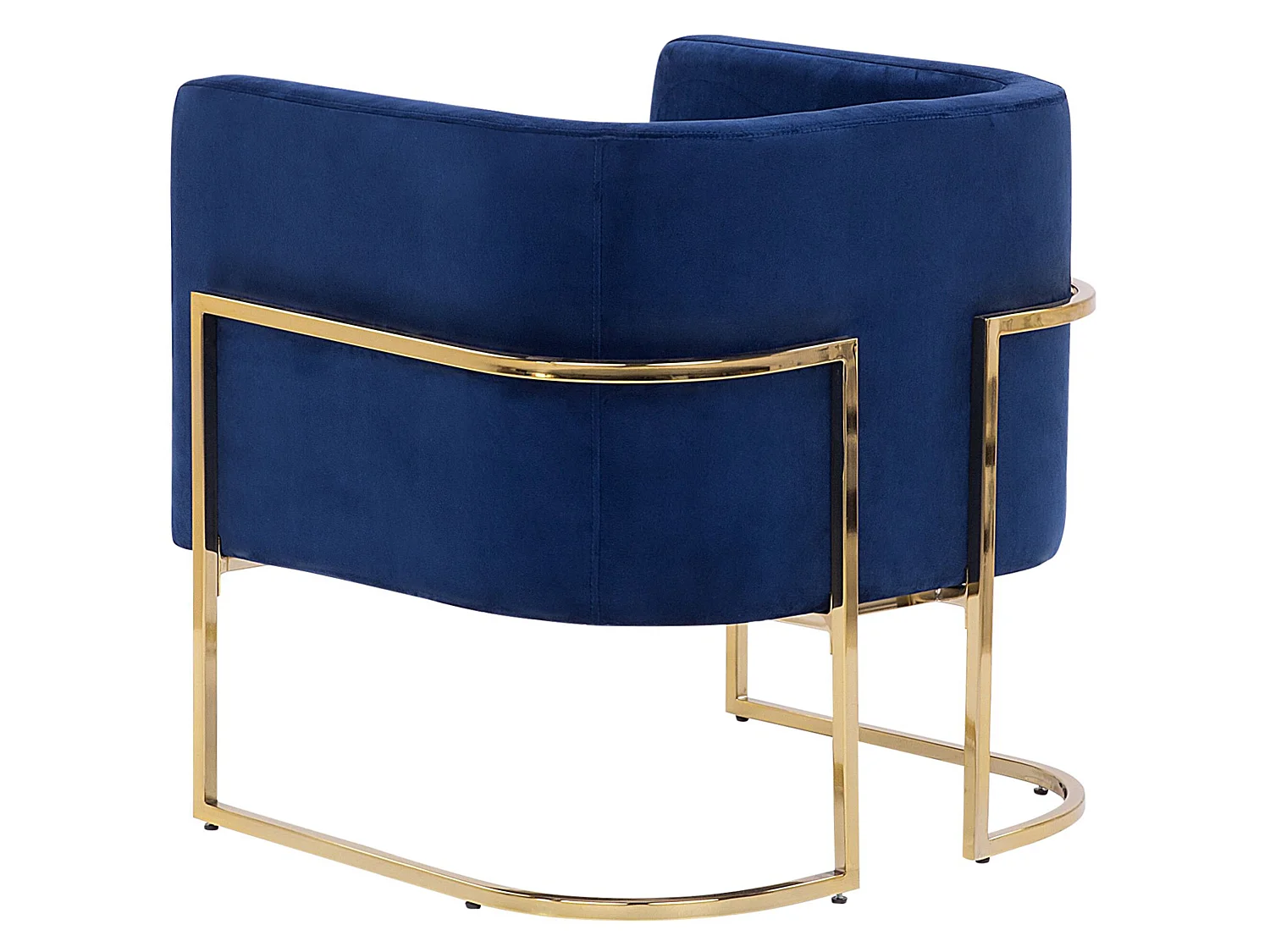 Fauteuil SIRKKA Fluweel Donkerblauw