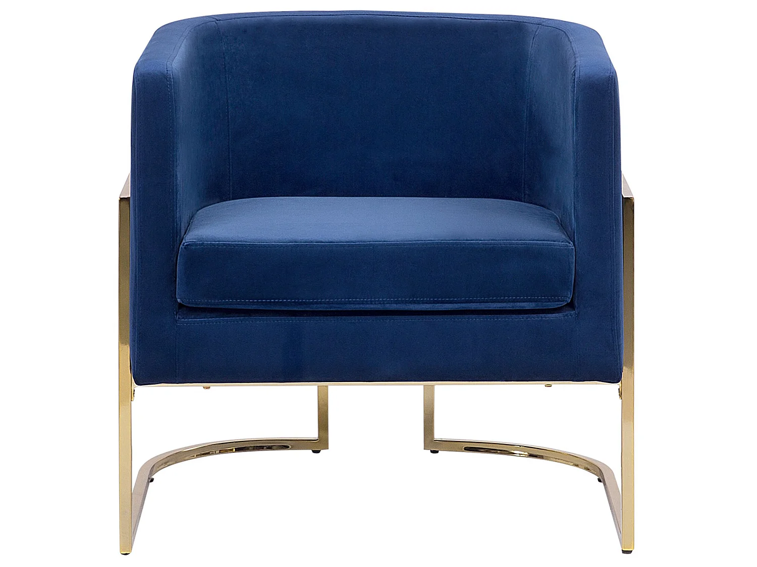 Fauteuil SIRKKA Fluweel Donkerblauw