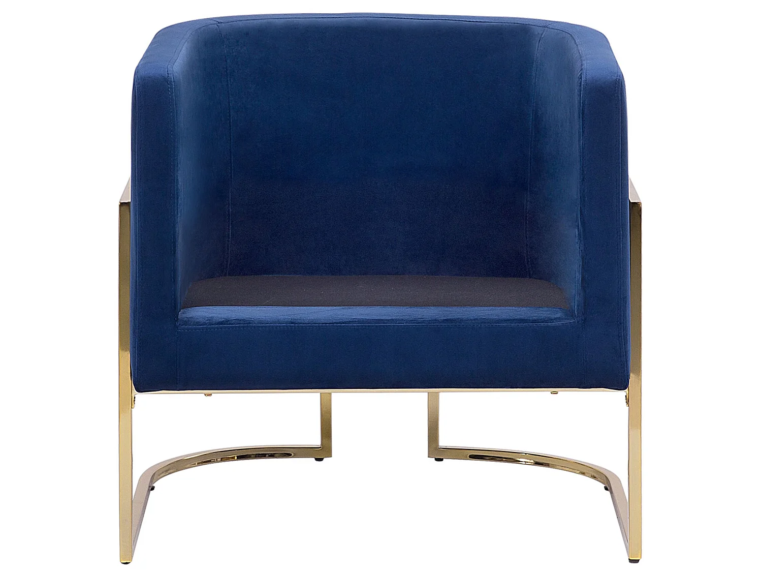 Fauteuil SIRKKA Fluweel Donkerblauw