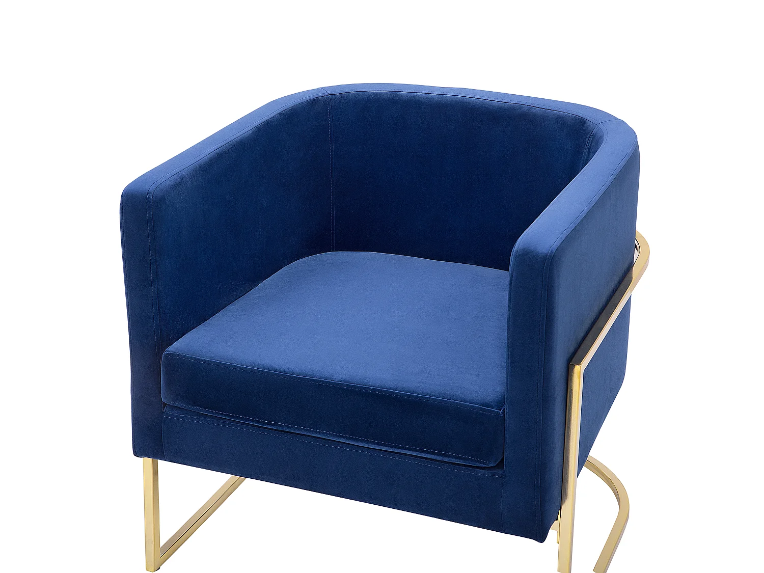 Fauteuil SIRKKA Fluweel Donkerblauw