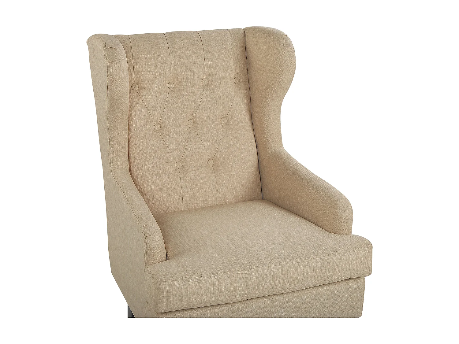 Poltrona Wingback ALTA Tessuto Beige