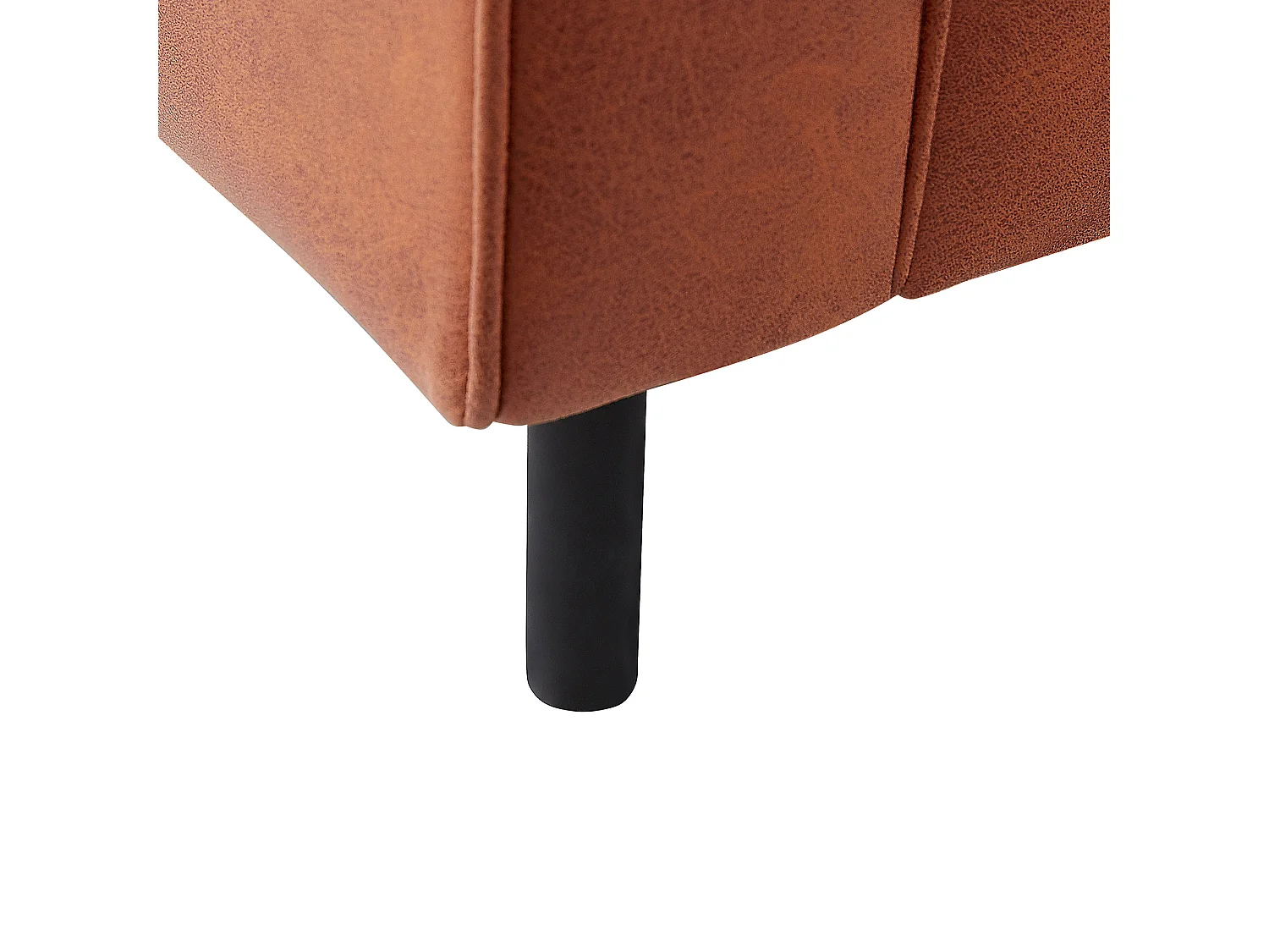 Fauteuil SAVALEN Cuir PU Marron doré