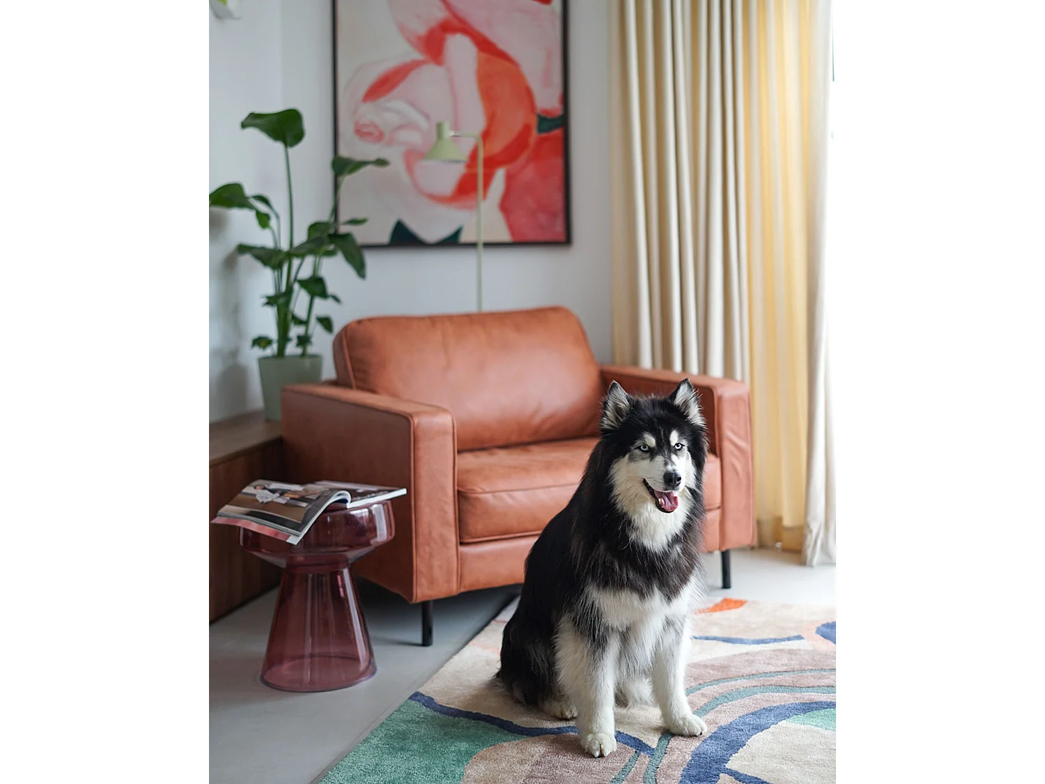 Fauteuil SAVALEN Kunstleer Goudbruin