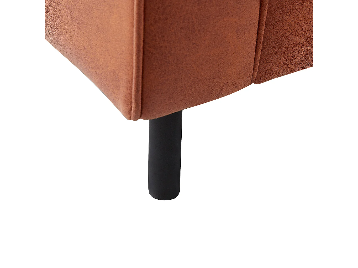 Fauteuil SAVALEN Cuir PU Marron doré