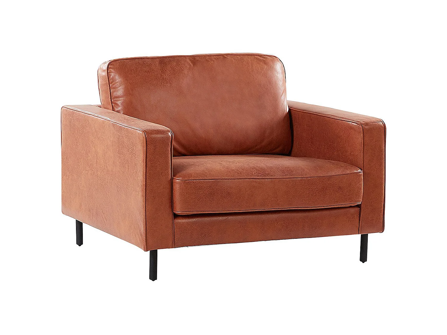 Sessel SAVALEN Kunstleder Goldbraun