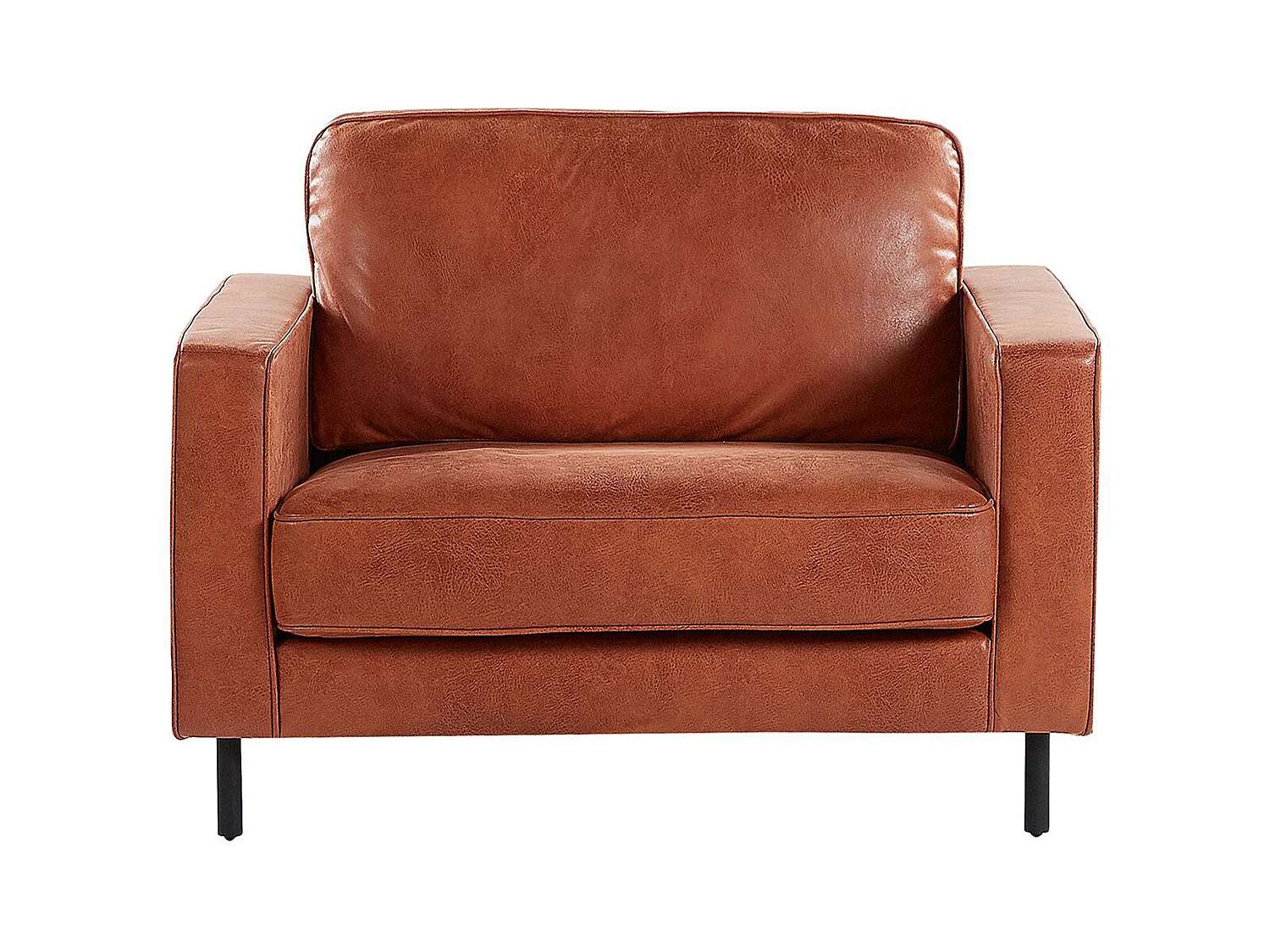Sessel SAVALEN Kunstleder Goldbraun