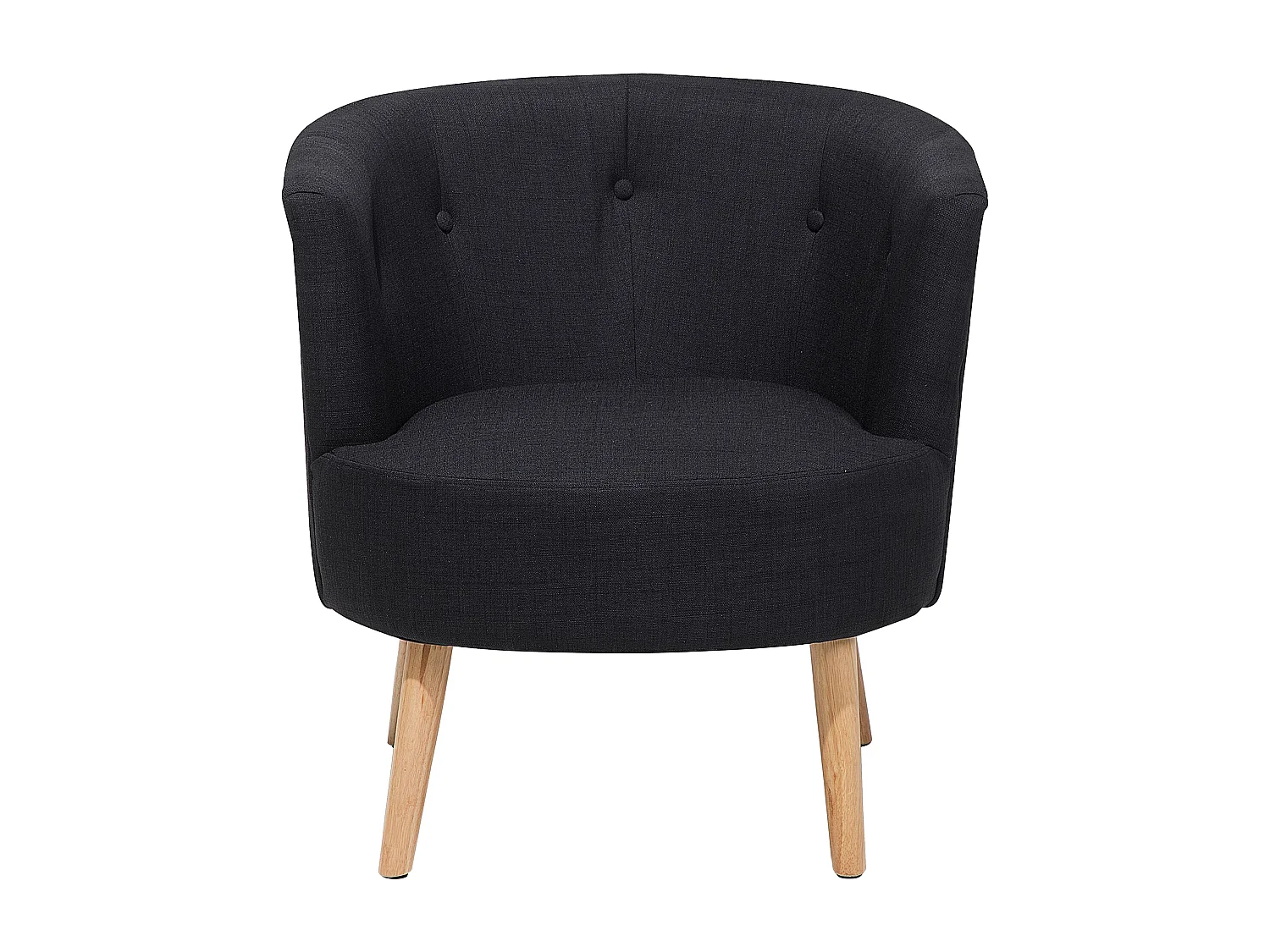 Fauteuil ODENZEN Tissu Noir