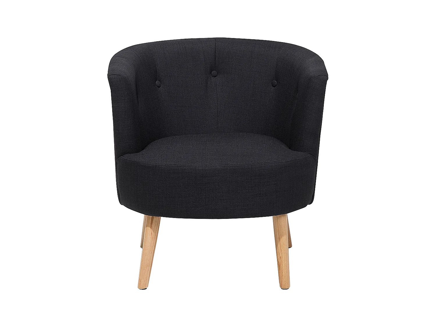 Fauteuil ODENZEN Tissu Noir