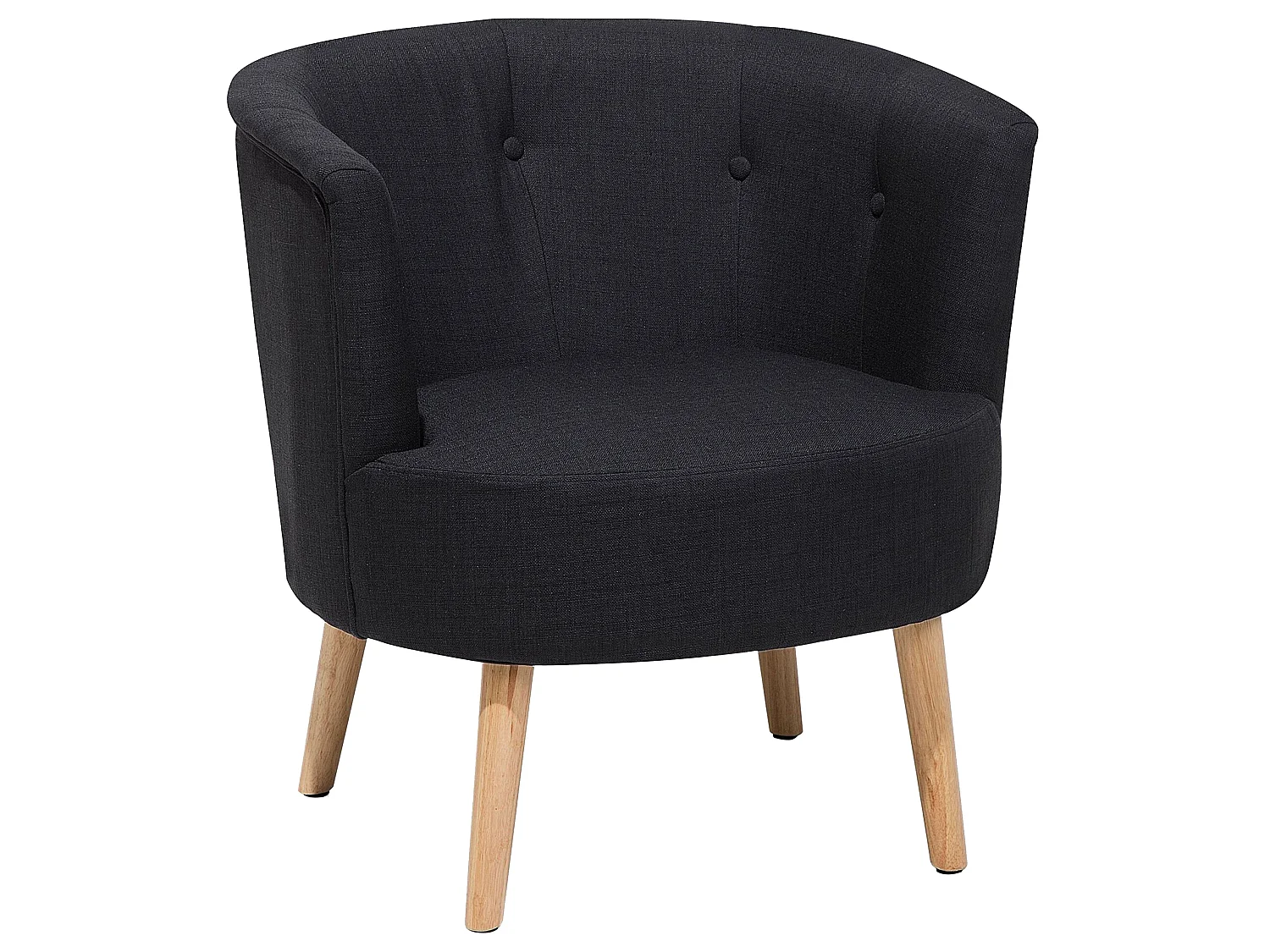 Fauteuil ODENZEN Stof Zwart