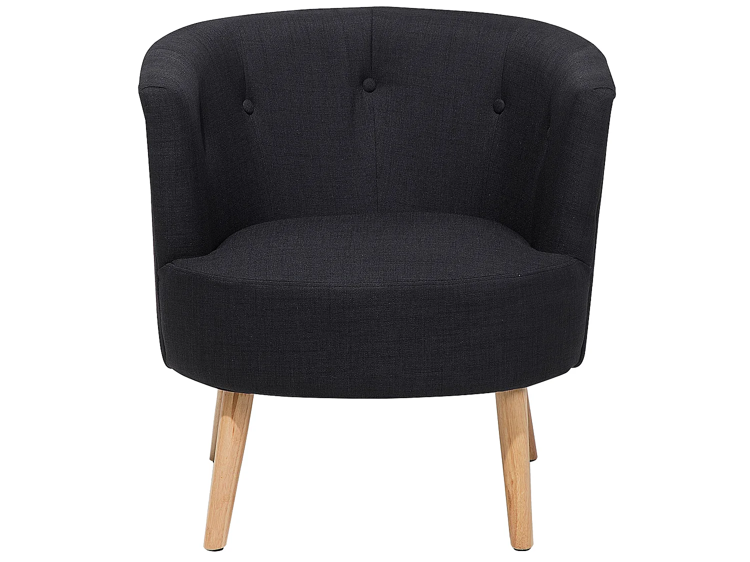 Fauteuil ODENZEN Stof Zwart