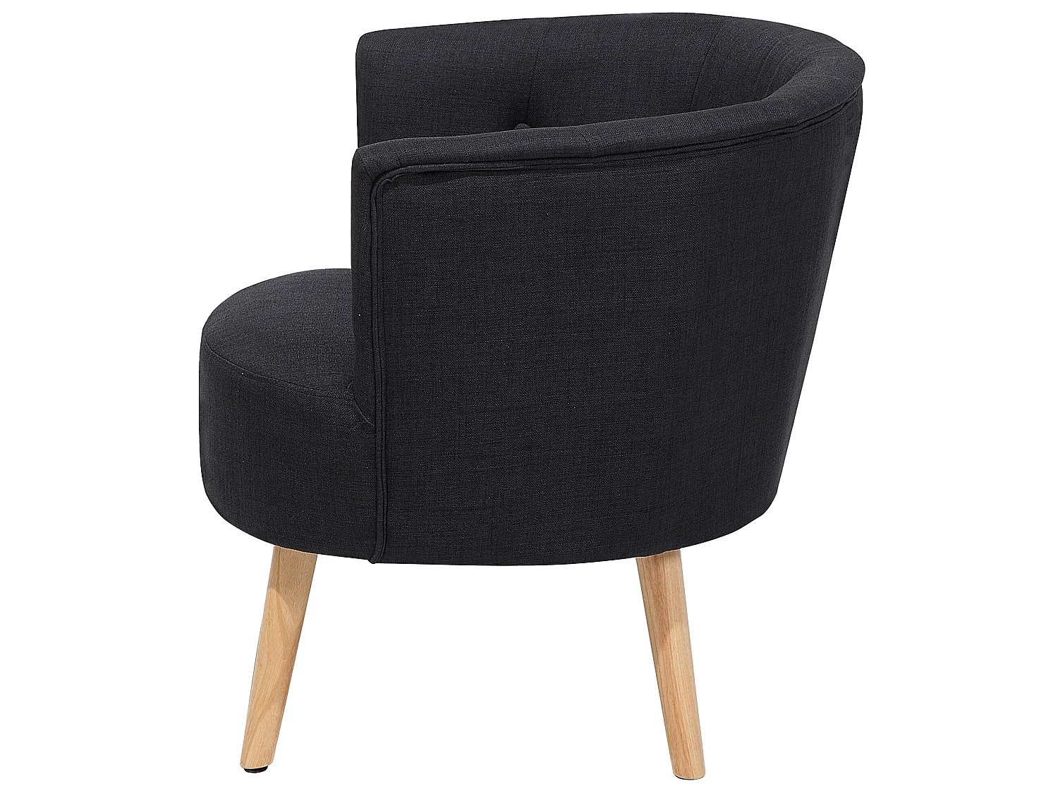 Fauteuil ODENZEN Stof Zwart