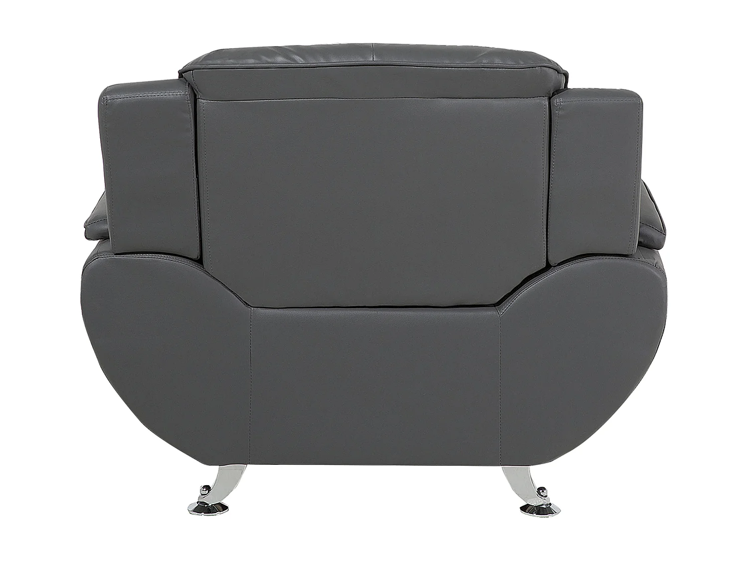 Fauteuil LEIRA Cuir PU Gris
