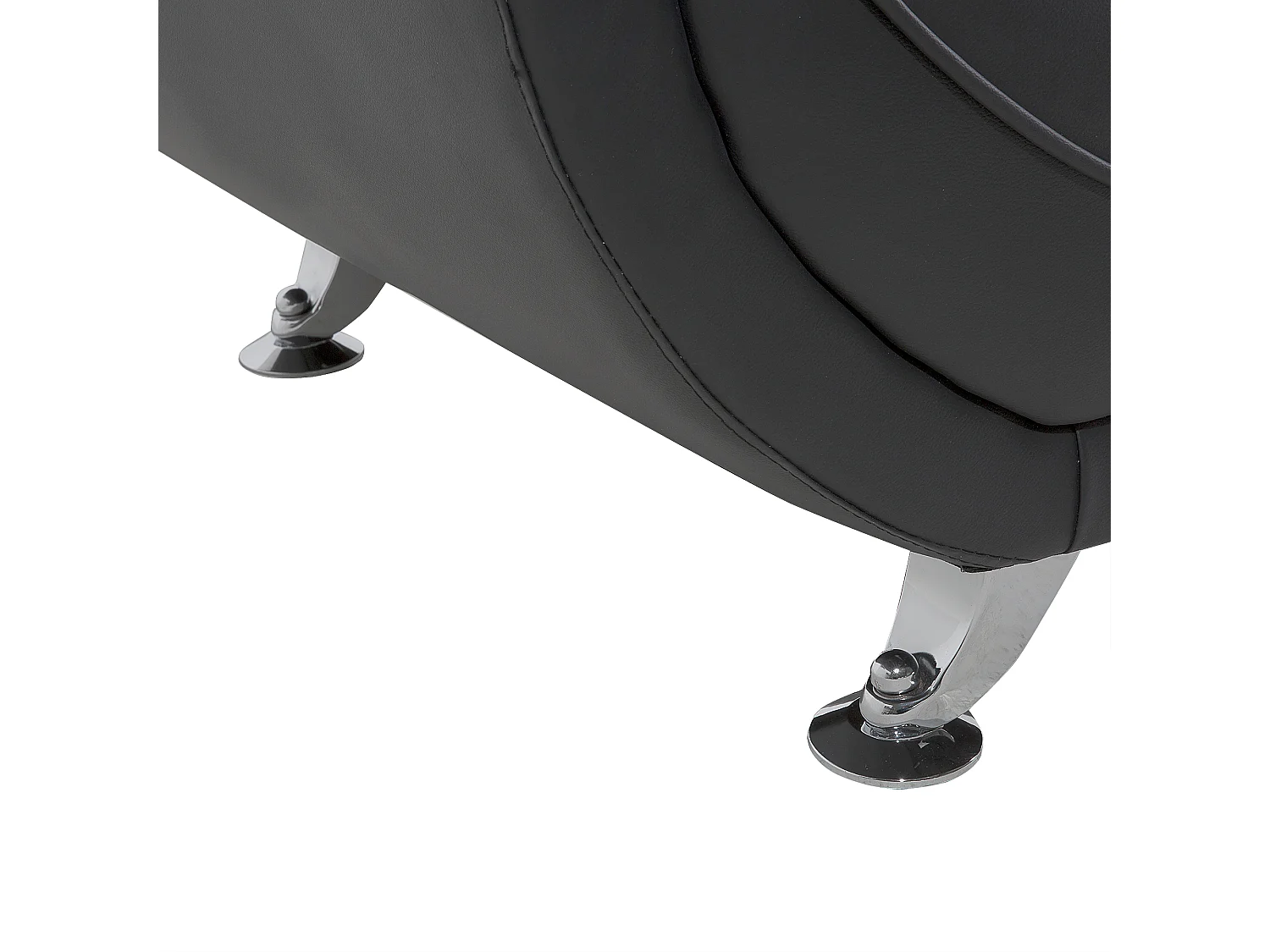 Fauteuil LEIRA Cuir PU Gris