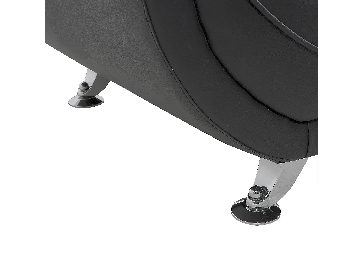 Fauteuil LEIRA Cuir PU Gris