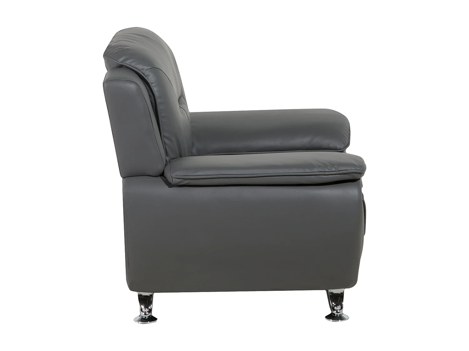 Fauteuil LEIRA II Cuir PU Gris