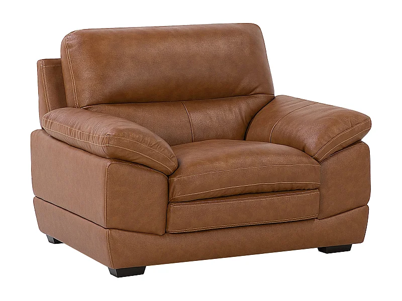 Fauteuil HORTEN Cuir PU Marron