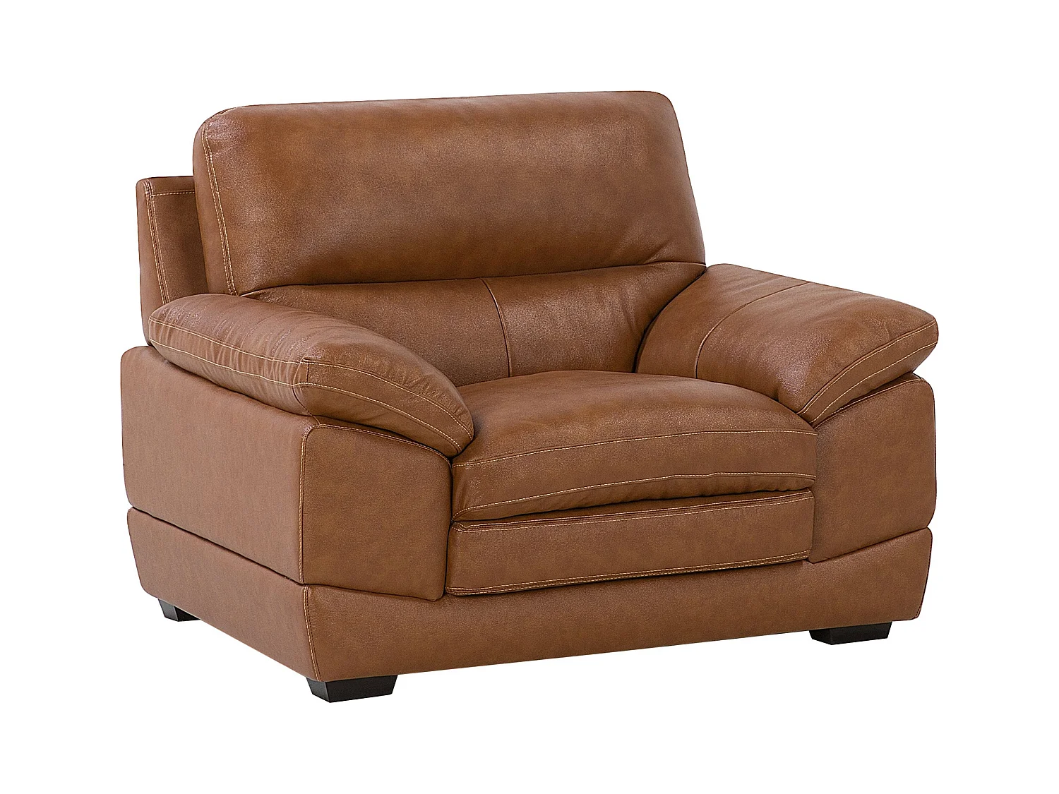 Fauteuil HORTEN Cuir PU Marron