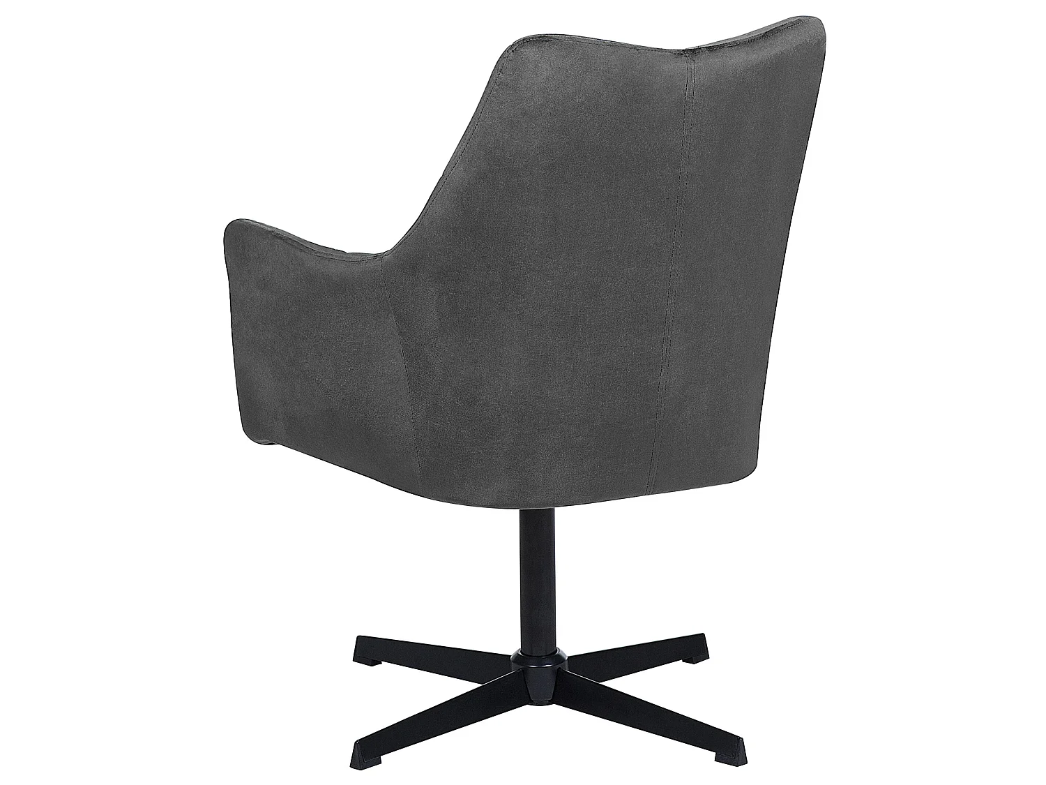 Fauteuil pivotant VAKSALA Velours Gris foncé