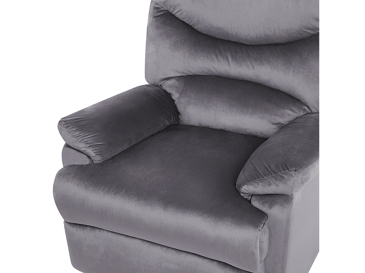 Relaxfauteuil ESLOV Fluweel Grijs