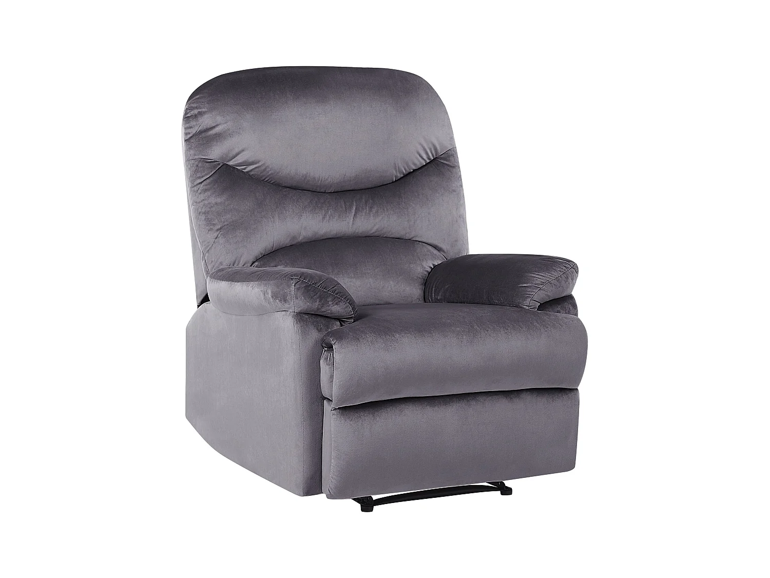 Fauteuil inclinable ESLOV Repose-pieds inclus Velours Gris