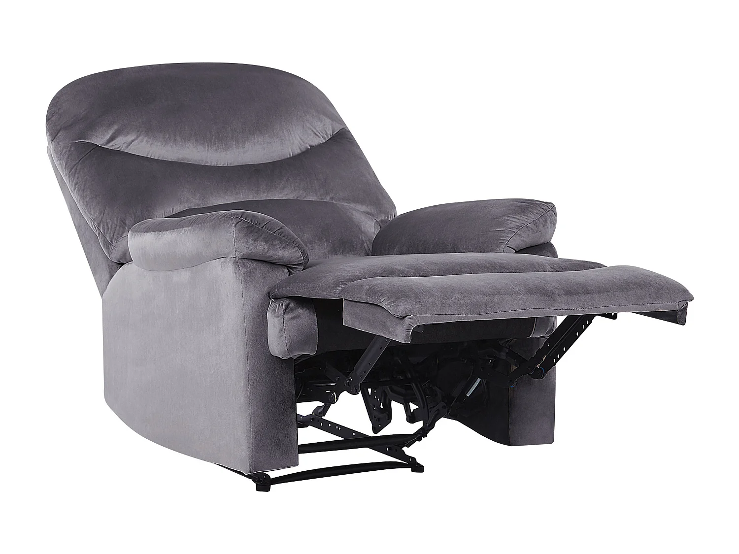Relaxfauteuil ESLOV Fluweel Grijs
