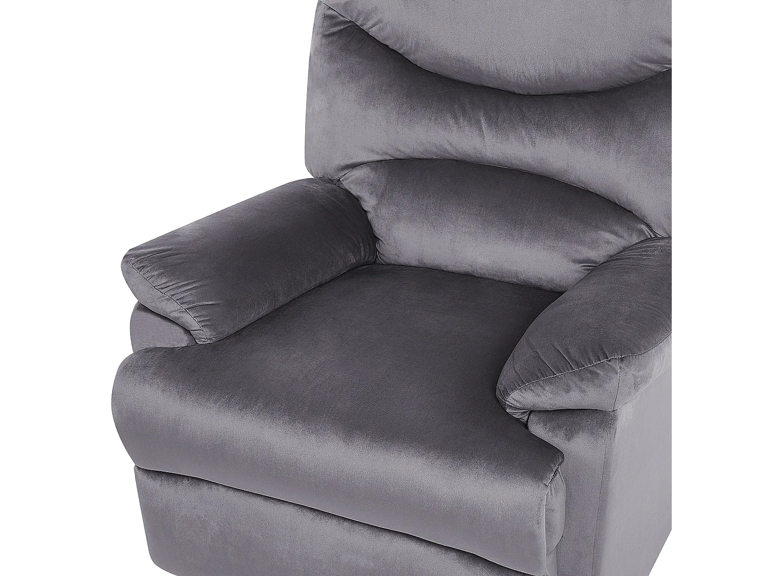 Relaxfauteuil ESLOV Fluweel Grijs