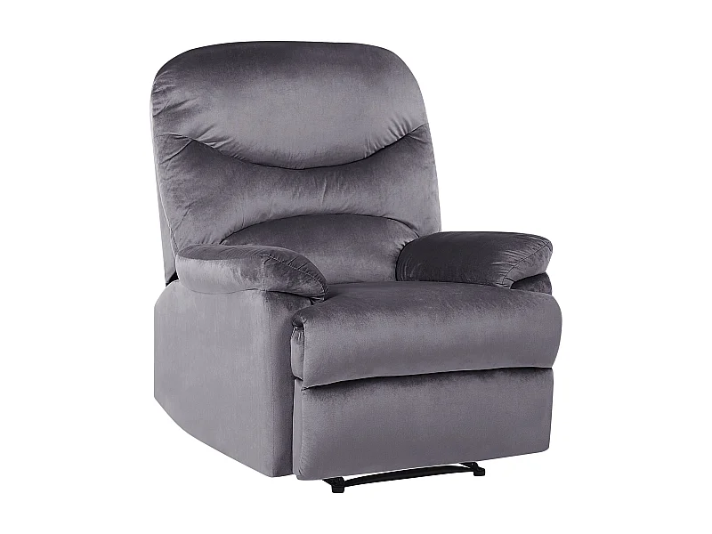 Relaxfauteuil ESLOV Fluweel Grijs