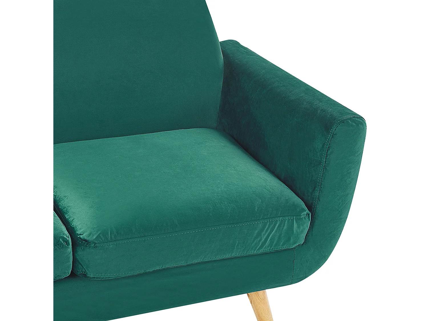 Housse de canapé 3 places BERNES Velours Vert
