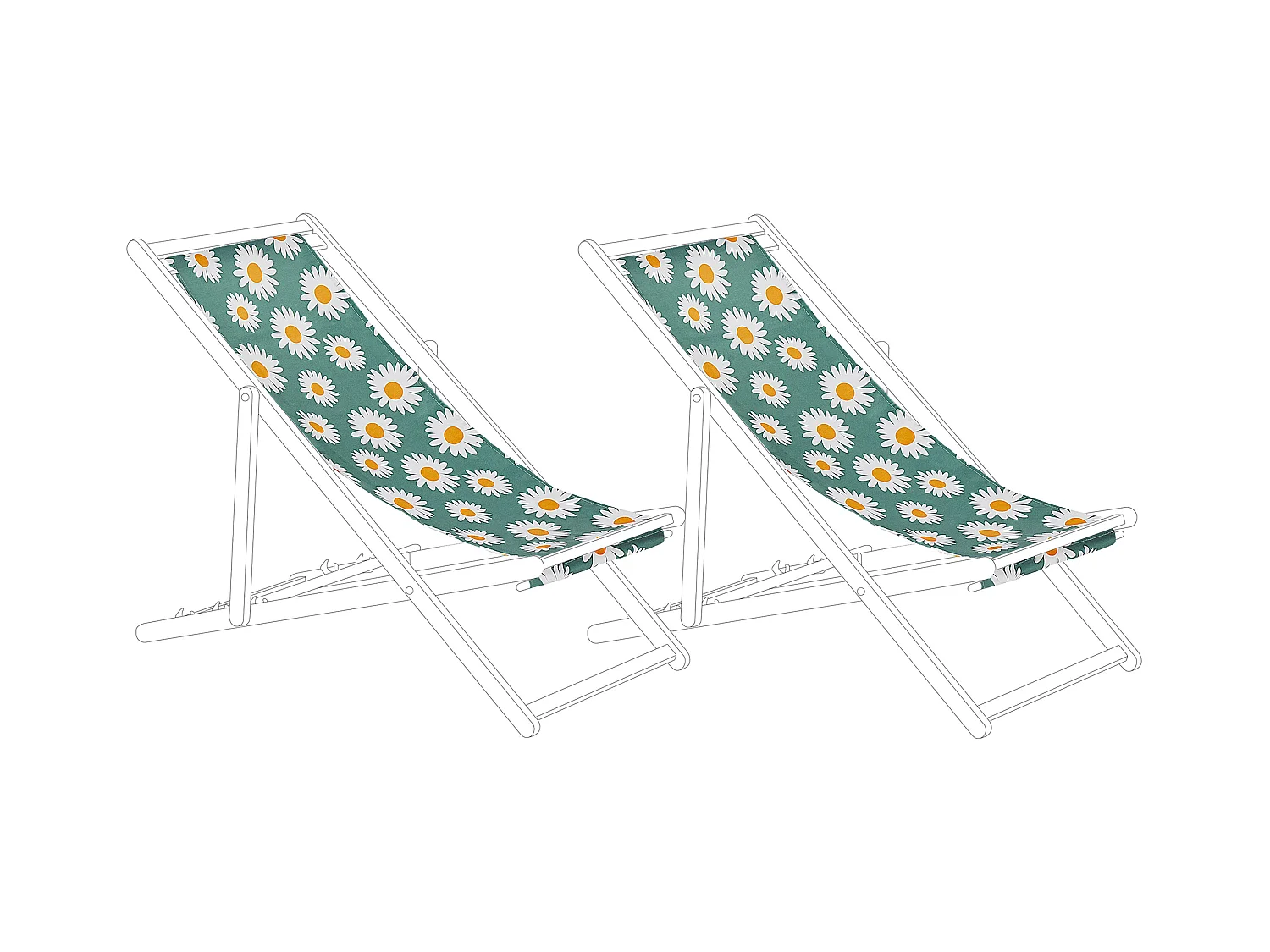 Teli da sdraio ANZIO/AVELLINO 113 x 44 cm Multicolore