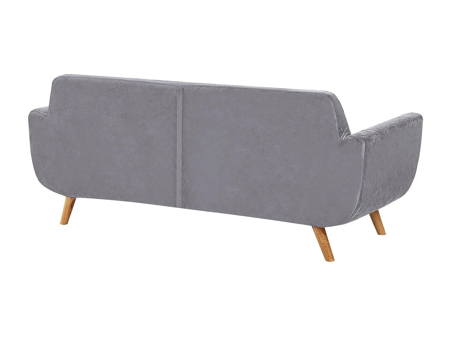 Housse de canapé 2 places BERNES Velours Gris