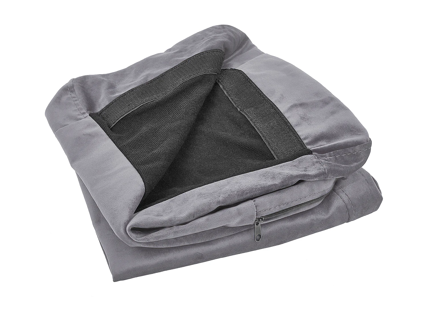 Housse de fauteuil BERNES Velours Gris