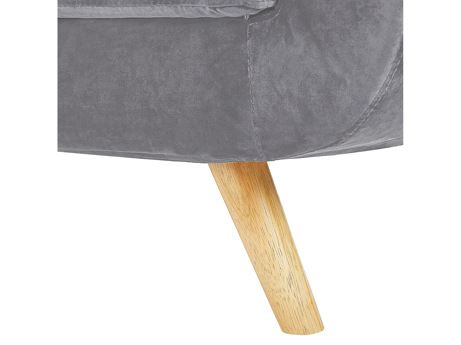 Bekleding voor fauteuil BERNES Fluweel Grijs