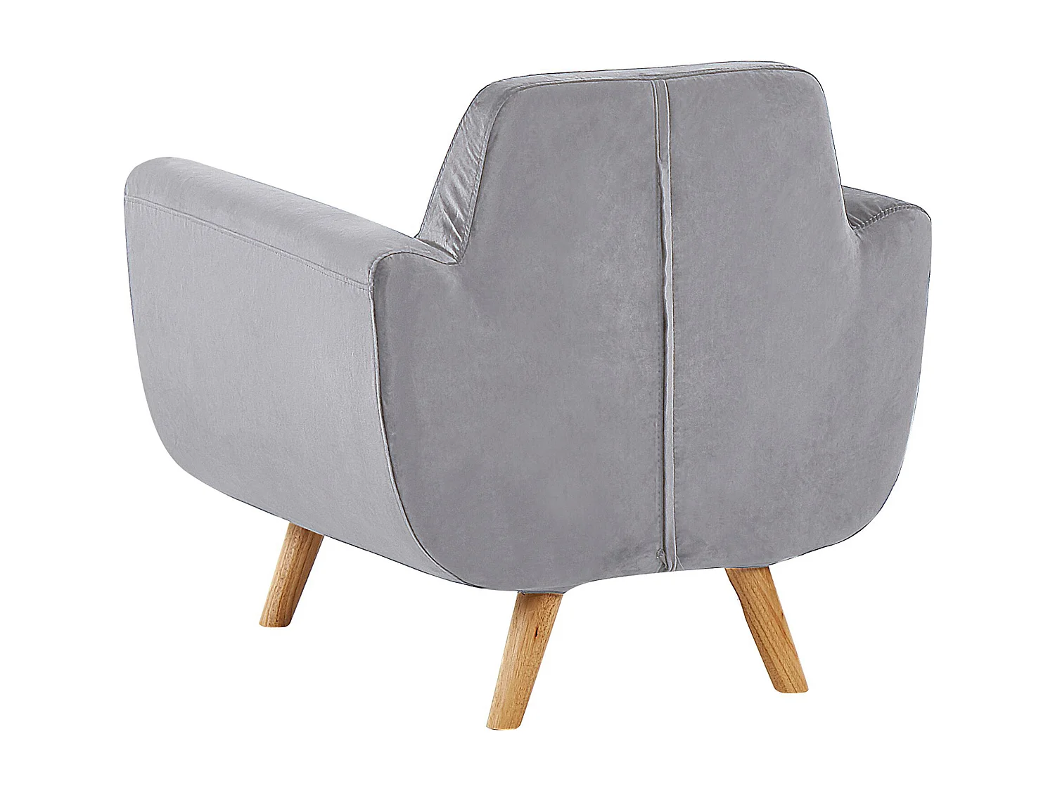 Bekleding voor fauteuil BERNES Fluweel Grijs
