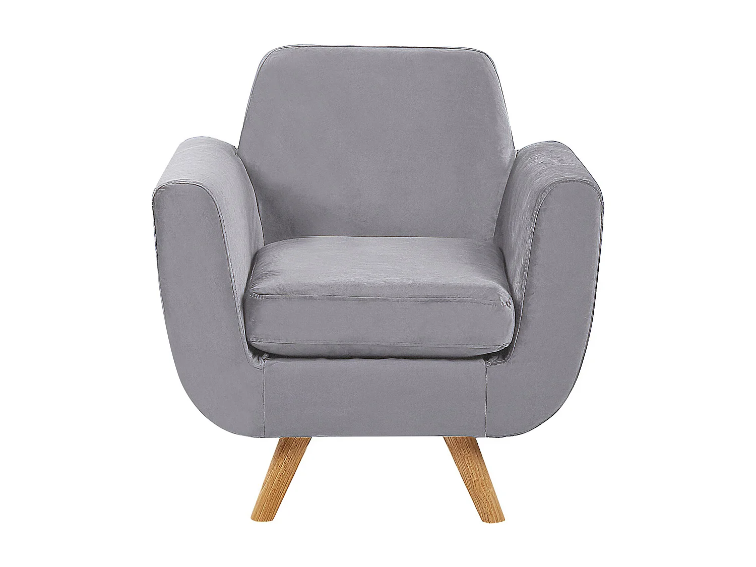 Bekleding voor fauteuil BERNES Fluweel Grijs