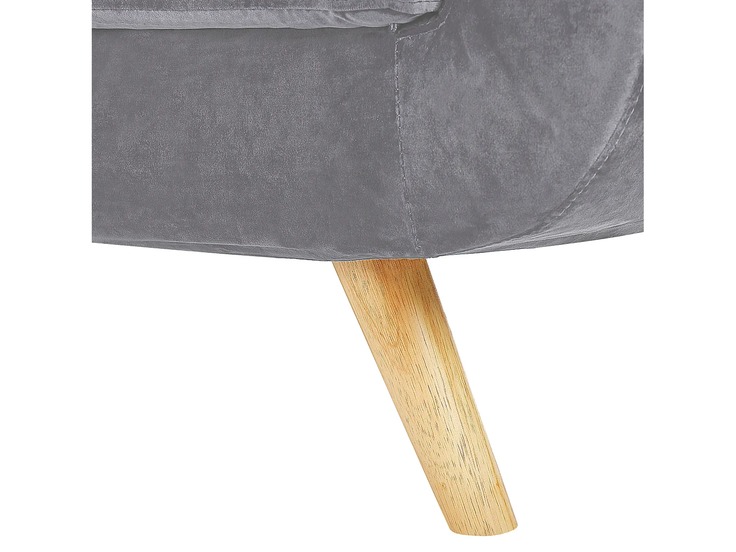Bekleding voor fauteuil BERNES Fluweel Grijs