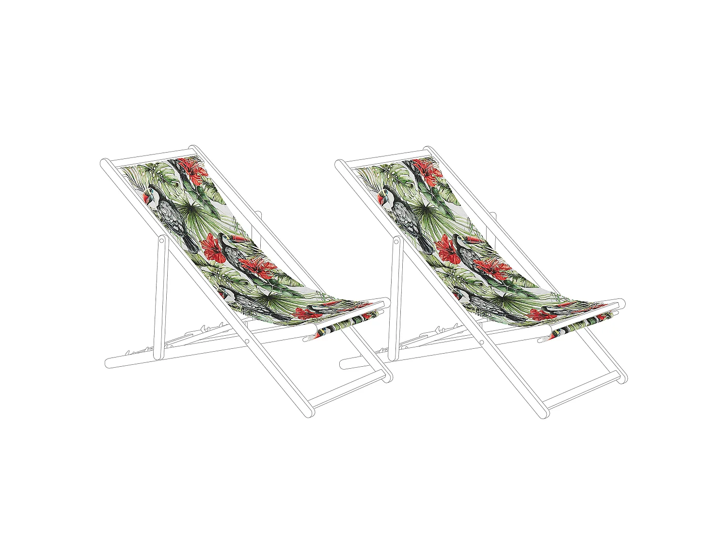 Teli da sdraio ANZIO/AVELLINO 113 x 44 cm Multicolore