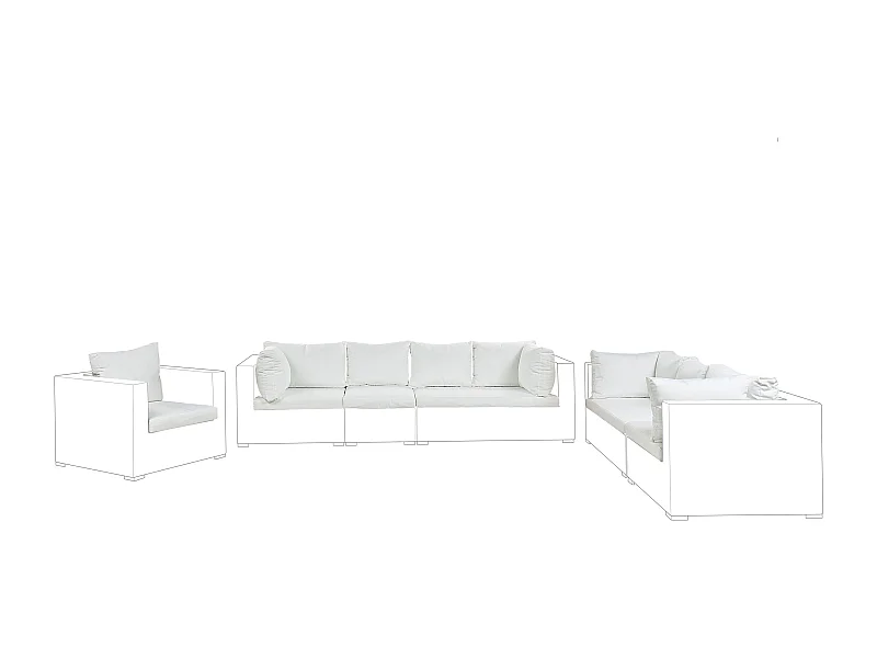 Ensemble de housses de coussins d'extérieur MAESTRO II Blanc cassé